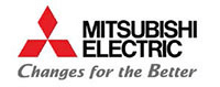 Logo du partenaire MITSUBISHI. ATCE Énergie, spécialisée dans les installations de chauffage, ventilation, climatisation et plomberie, à Aix en Provence.